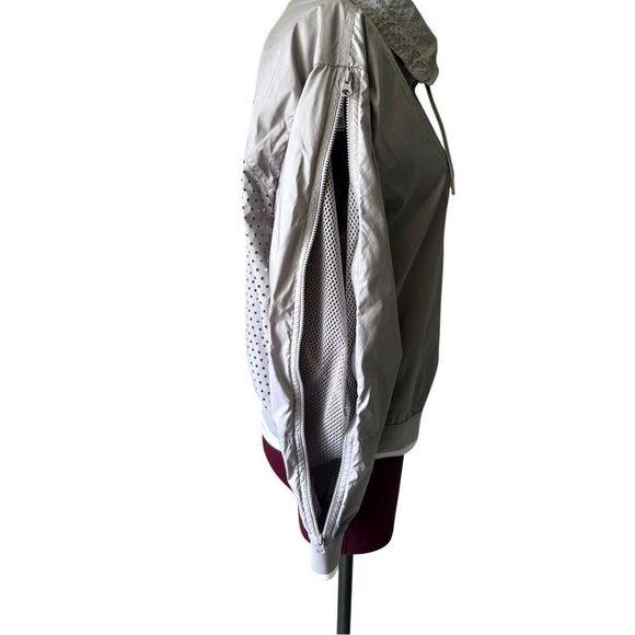 Stella McCartney x Adidas Barricade Bomber Full Zip Jacket size S Gray Silver - Picture 14 of 15